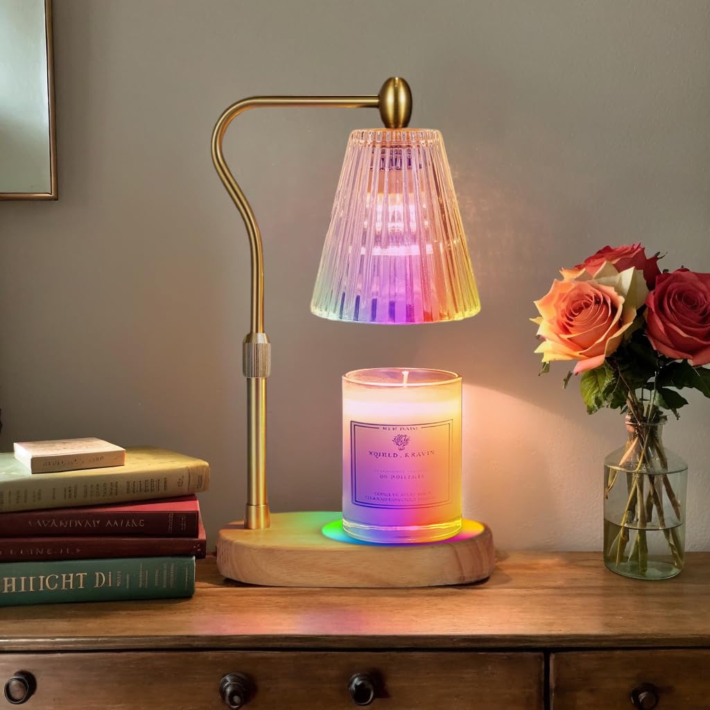Candle Warmer Lamp with Timer and Dimmer Adjustable Height for Home Room Decor, Brithday Gifts for Women, Candle Warmer for Scented Jar Candles Mother's Day Gifts