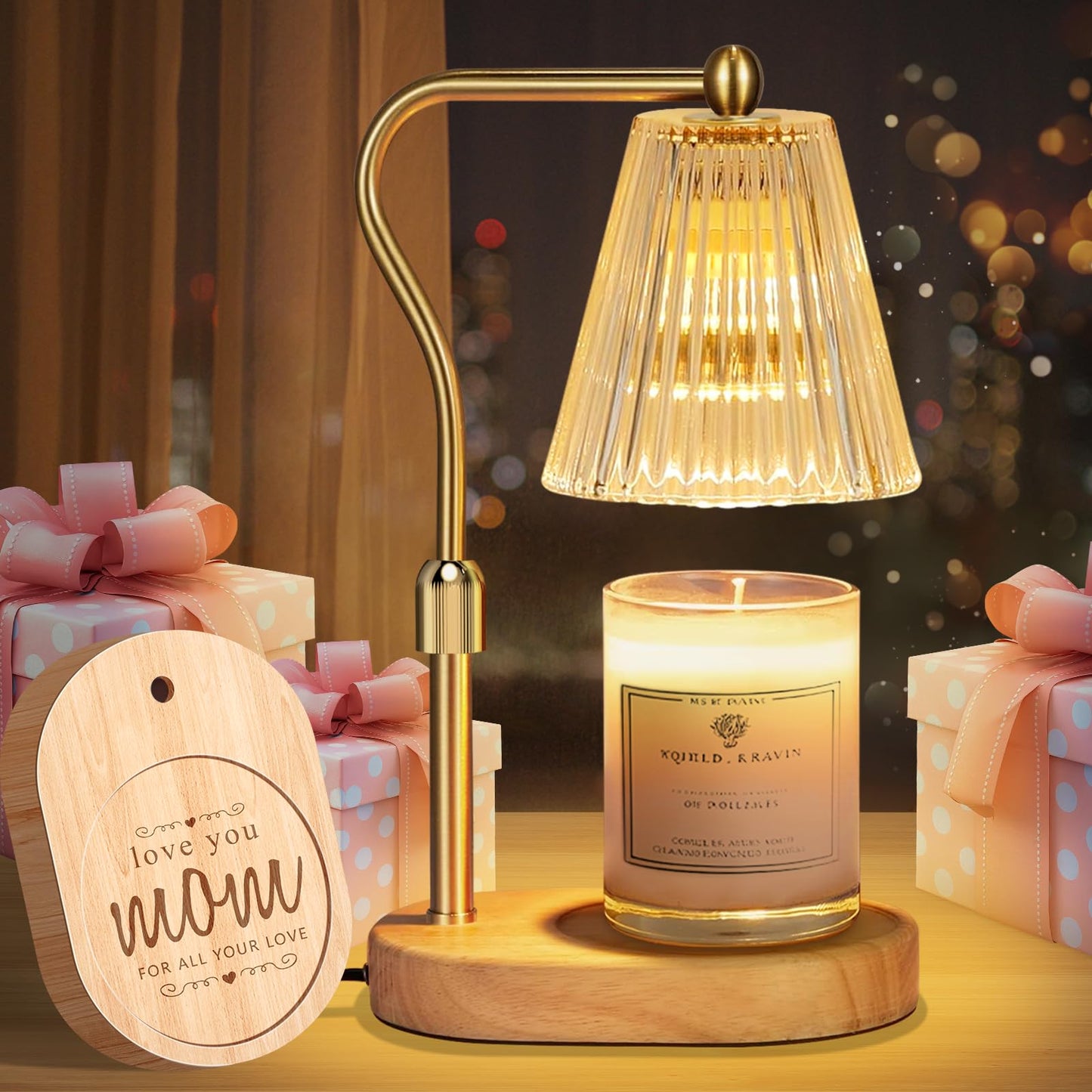 Candle Warmer Lamp with Timer and Dimmer Adjustable Height for Home Room Decor, Brithday Gifts for Women, Candle Warmer for Scented Jar Candles Mother's Day Gifts