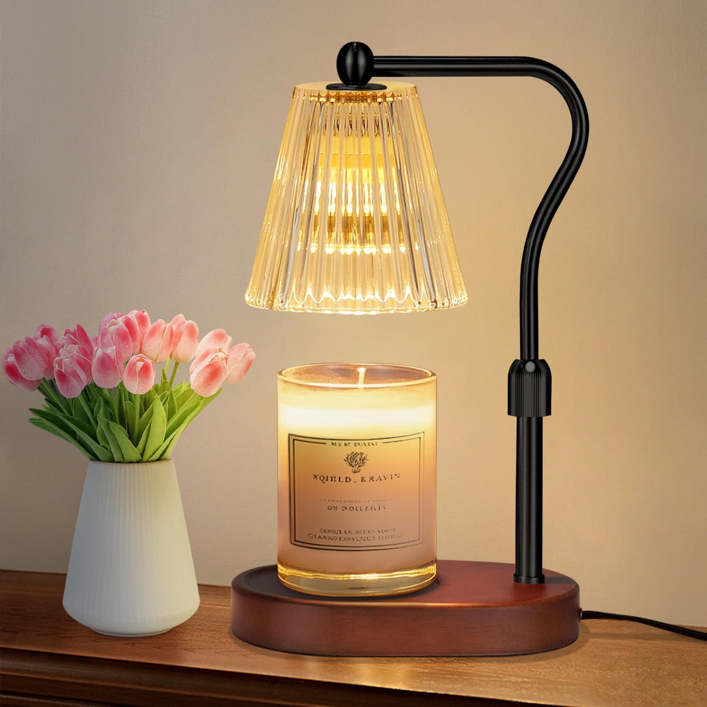 Candle Warmer Lamp with Timer and Dimmer Adjustable Height for Home Room Decor, Brithday Gifts for Women, Candle Warmer for Scented Jar Candles Mother's Day Gifts